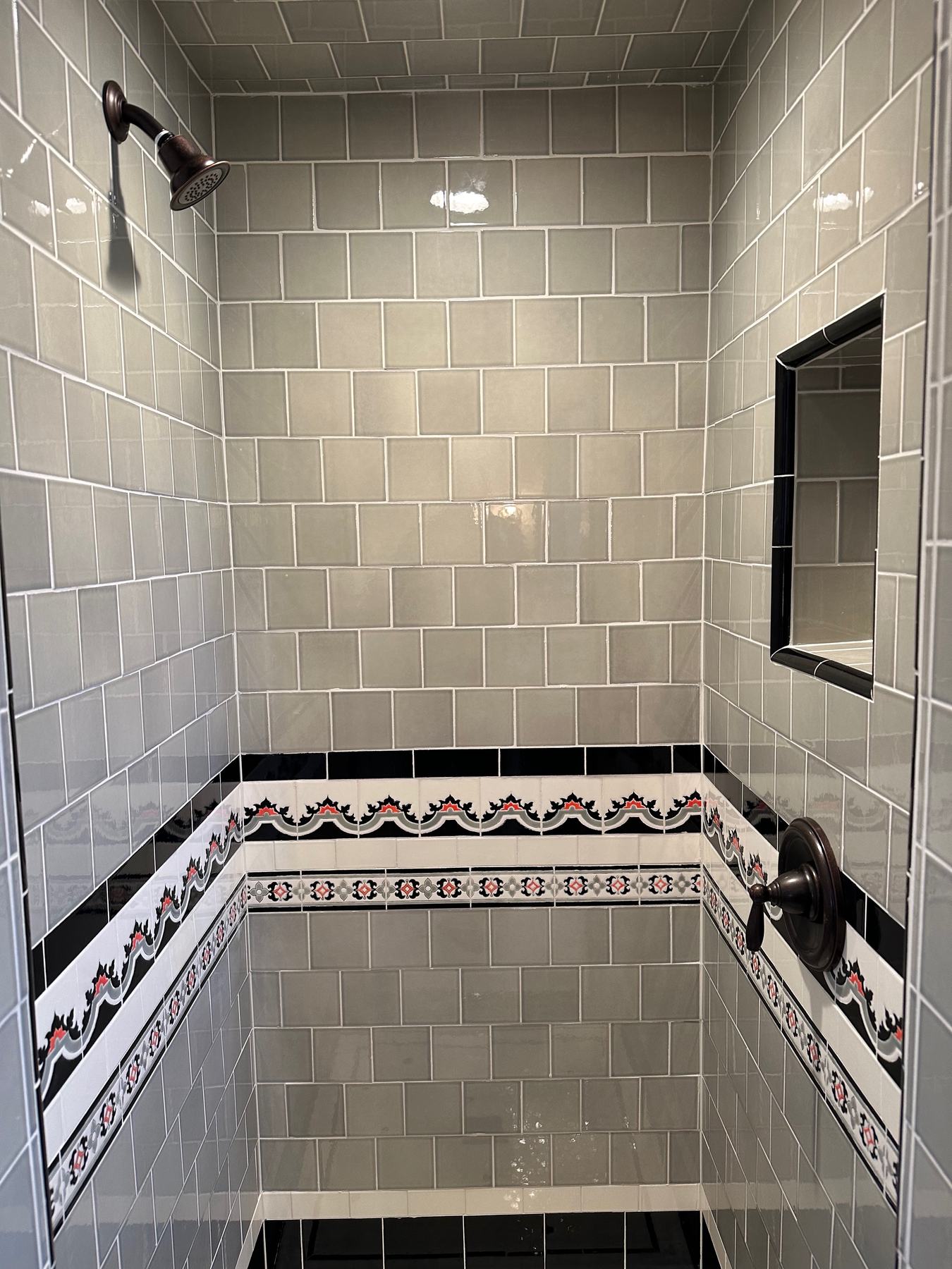 Finished shower fixtures