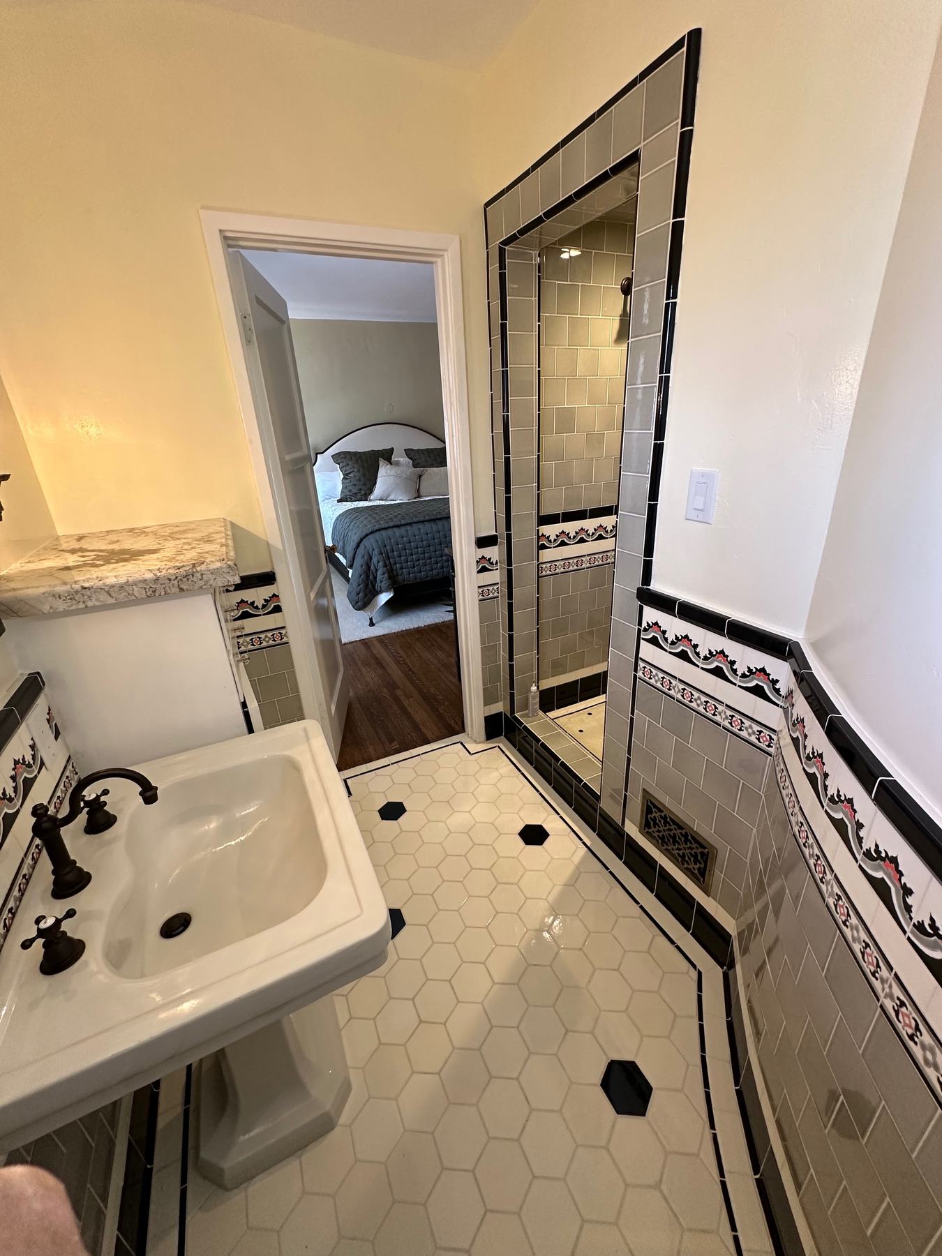 Completed bathroom room wide