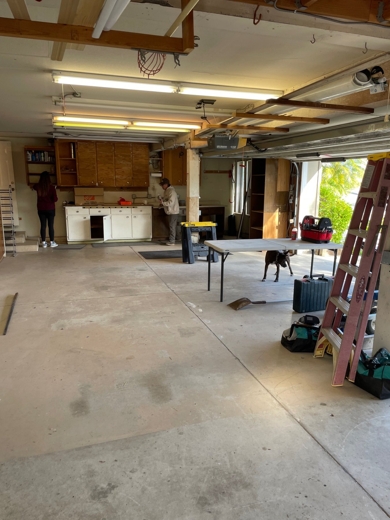 Garage before remodeling
