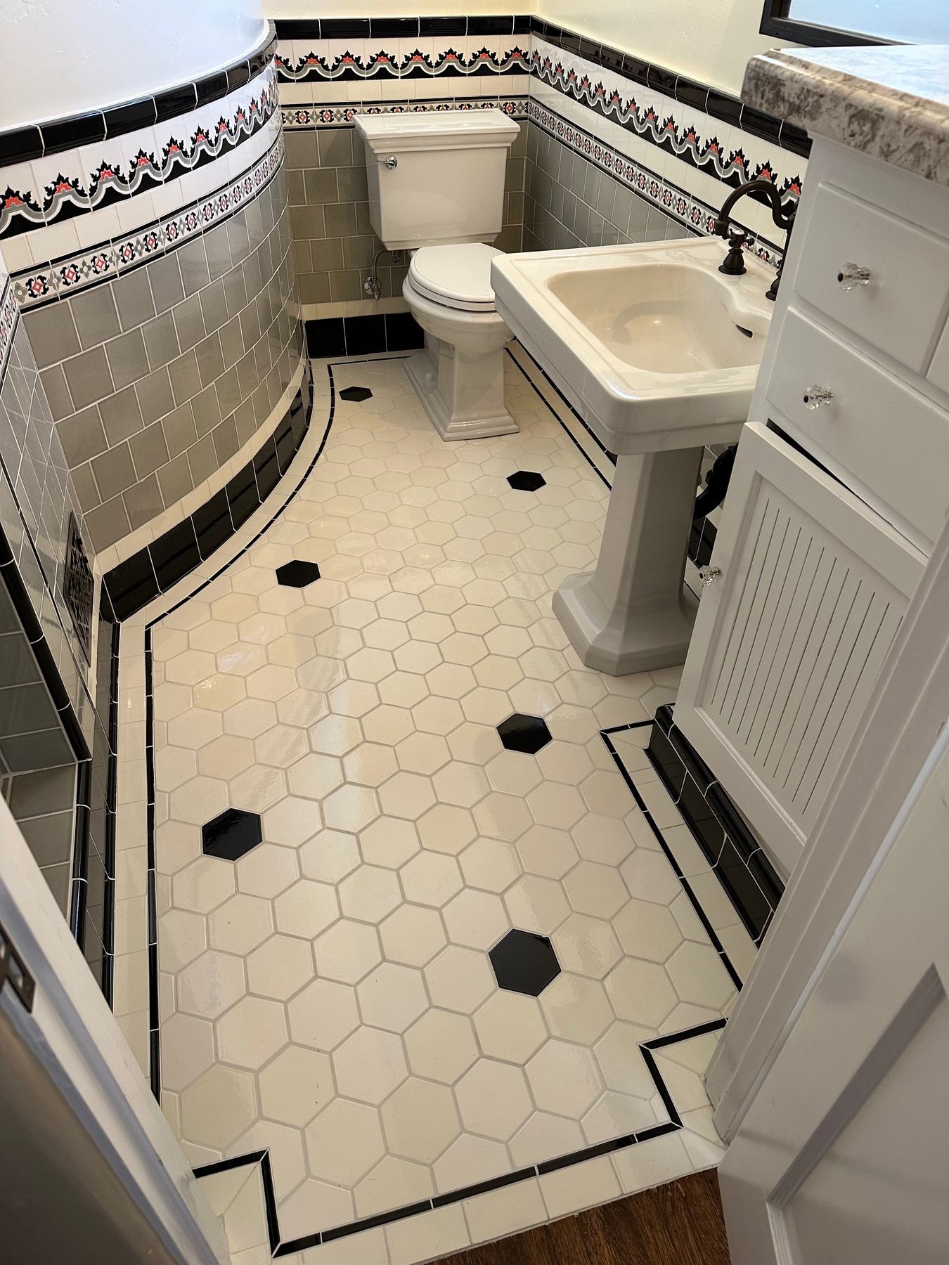 Finished custom bathroom