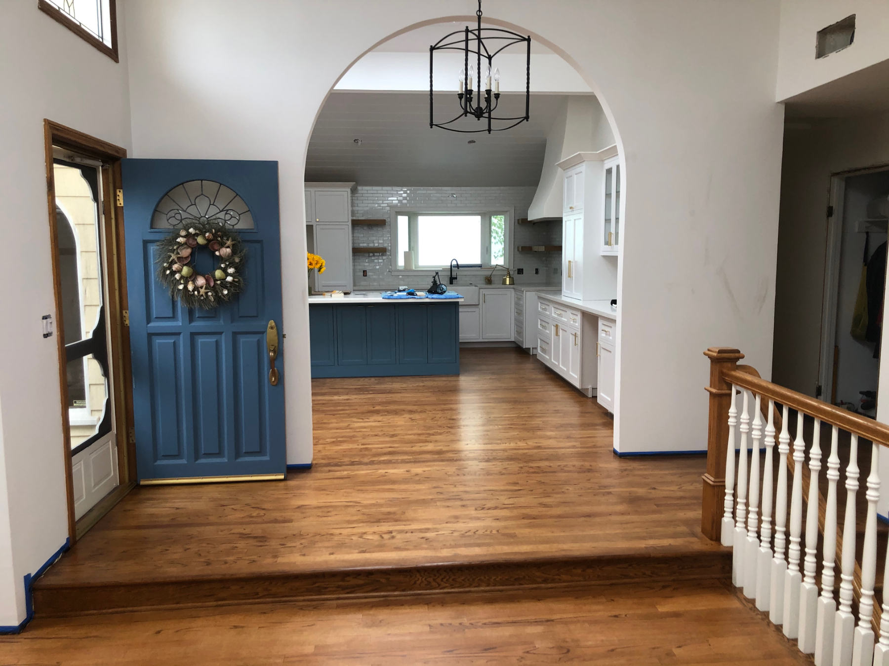 Finished arched opening